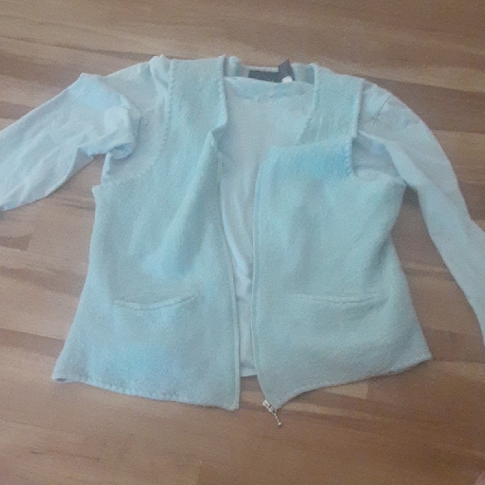 Liz Claiborne Light Blue Women's Wool Vest Vintage